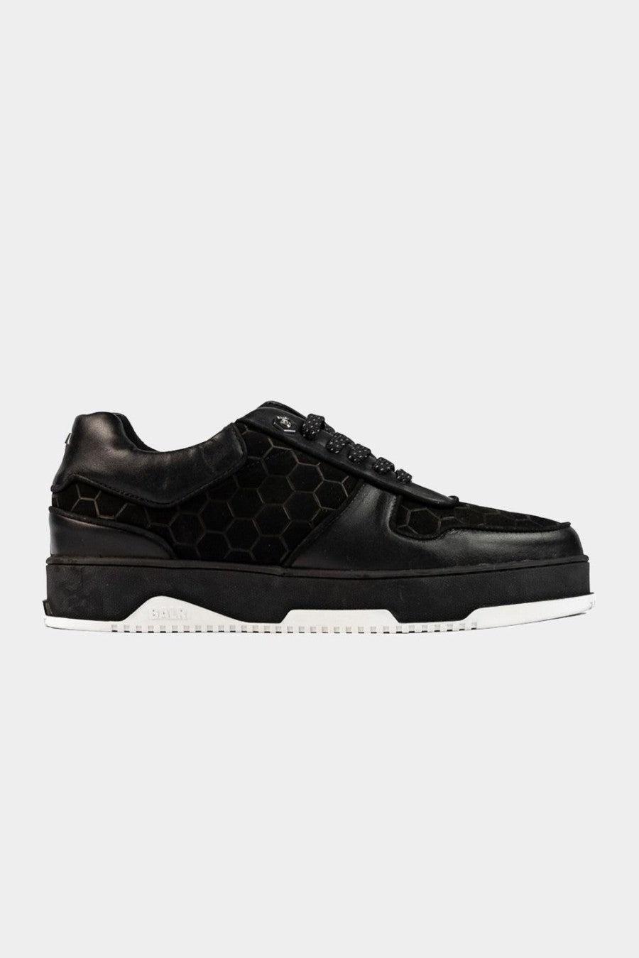 Club C Classic Debossed Hex Sneaker Jet Black