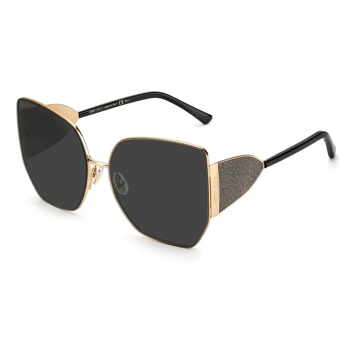 Lunettes de Soleil Jimmy Choo JIMMY CHOO RIVER/S - RHL IR GOLD BLACK