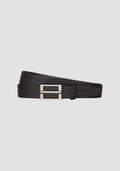 CEINTURE EN CUIR AVEC BOUCLE RECTANGULAIRE