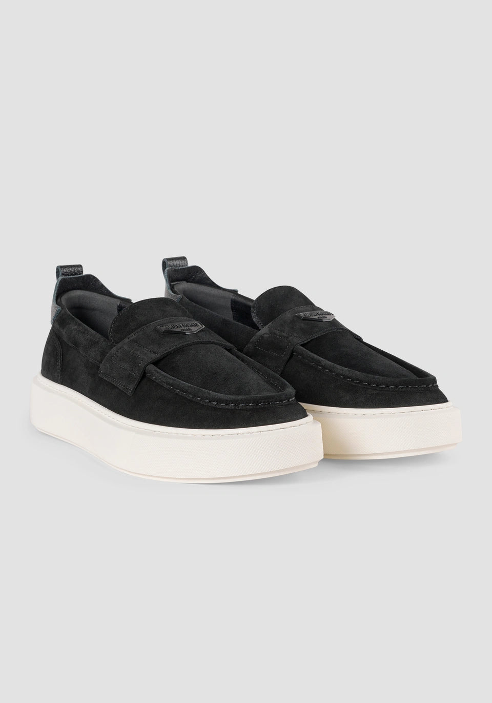 MOCASSIN METAL « ROWAN » EN DAIM