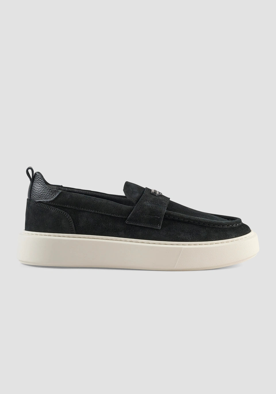 MOCASSIN METAL « ROWAN » EN DAIM