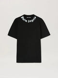 Neck logo T-shirt black