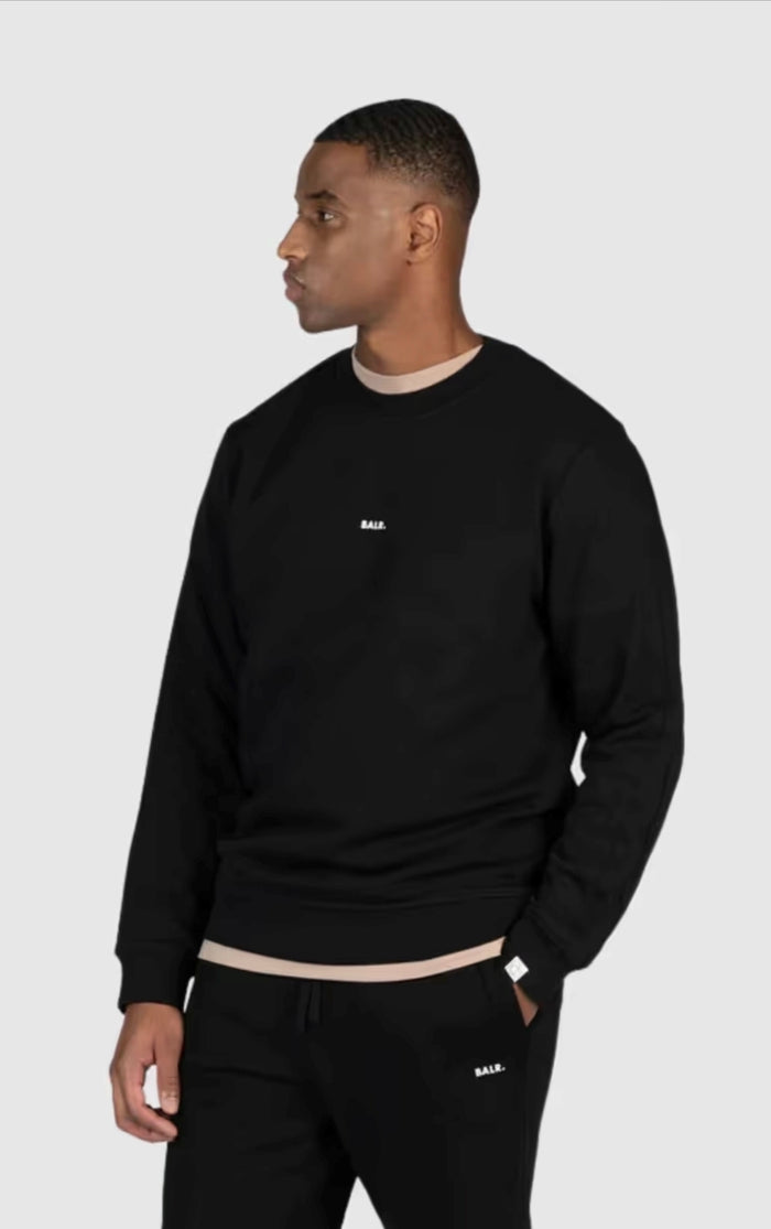 Brand regular fit crewneck