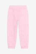 Pantalon jacquard rose