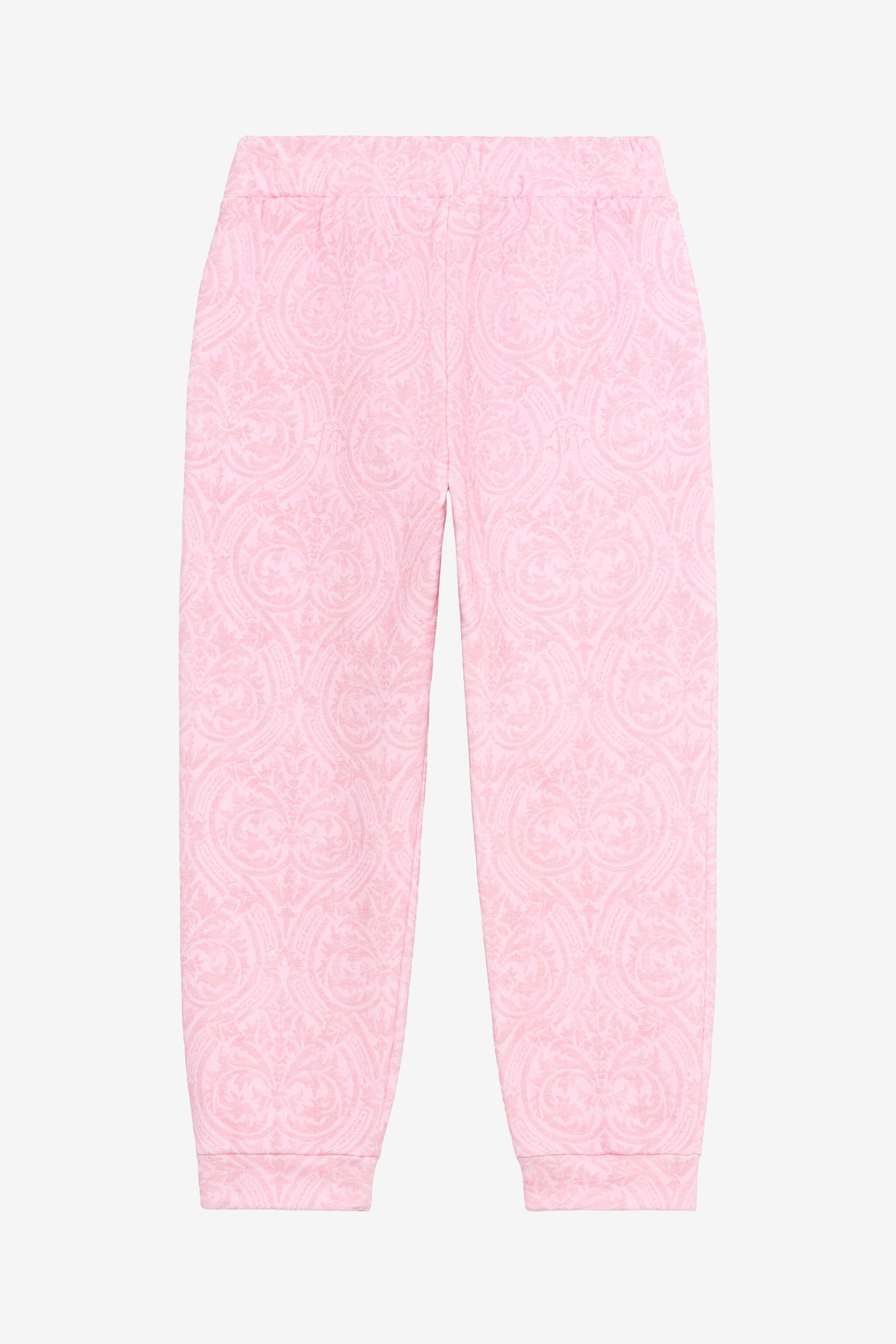 Pantalon jacquard rose