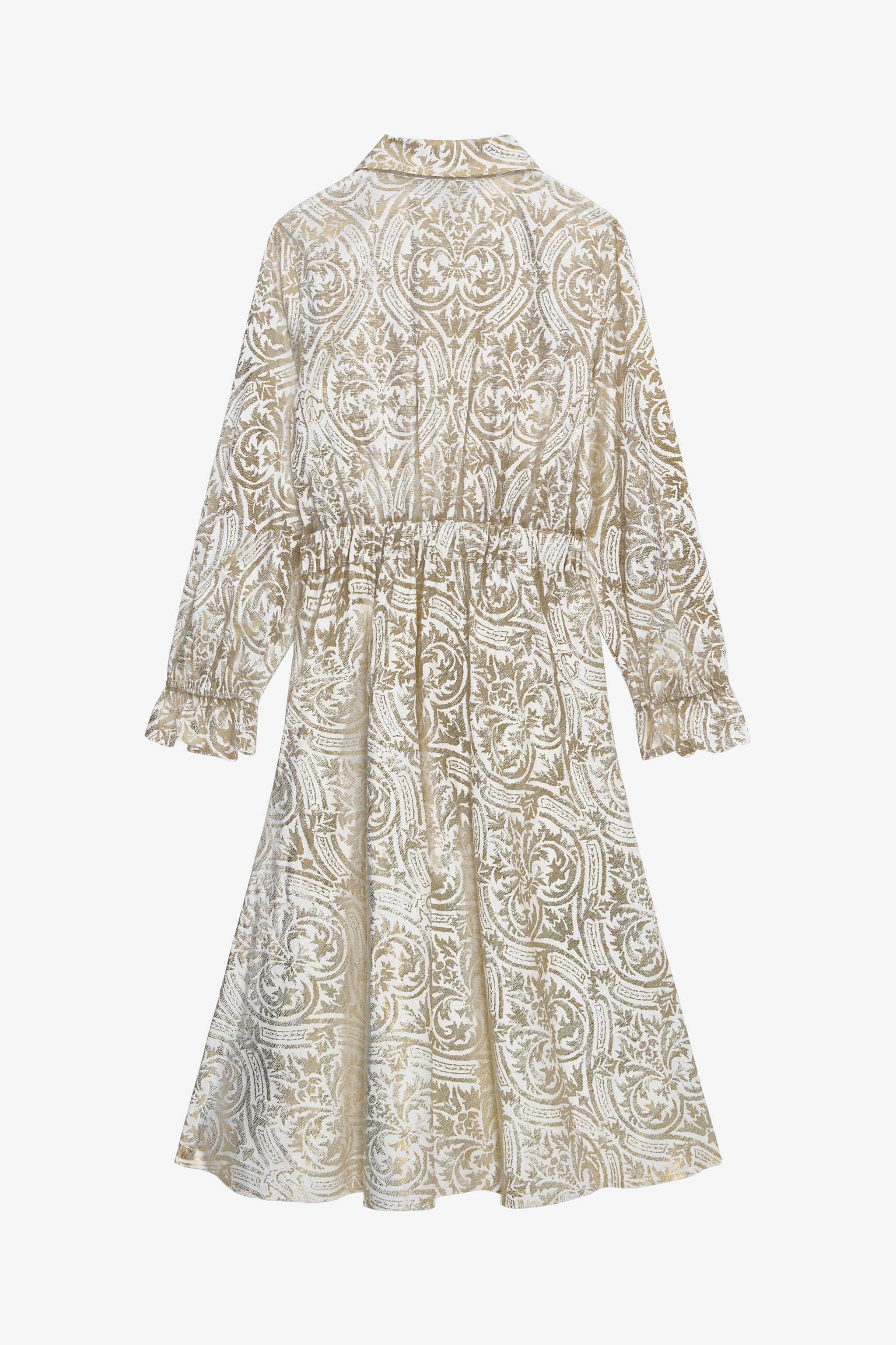 Robe midi en jacquard