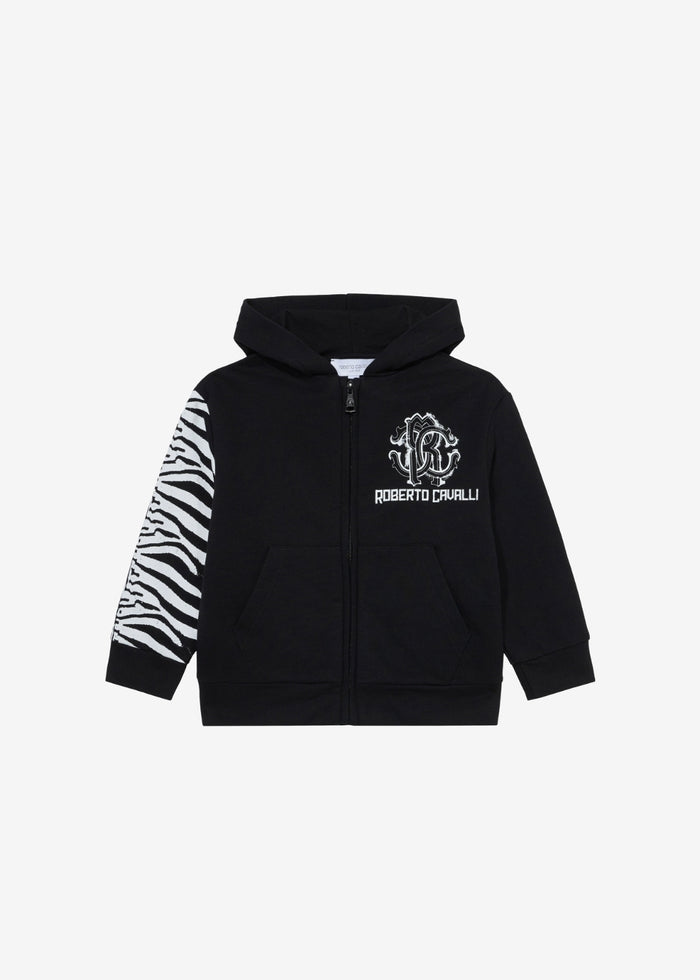 Sweat-Shirt À Imprimé Zèbre Et Logo
