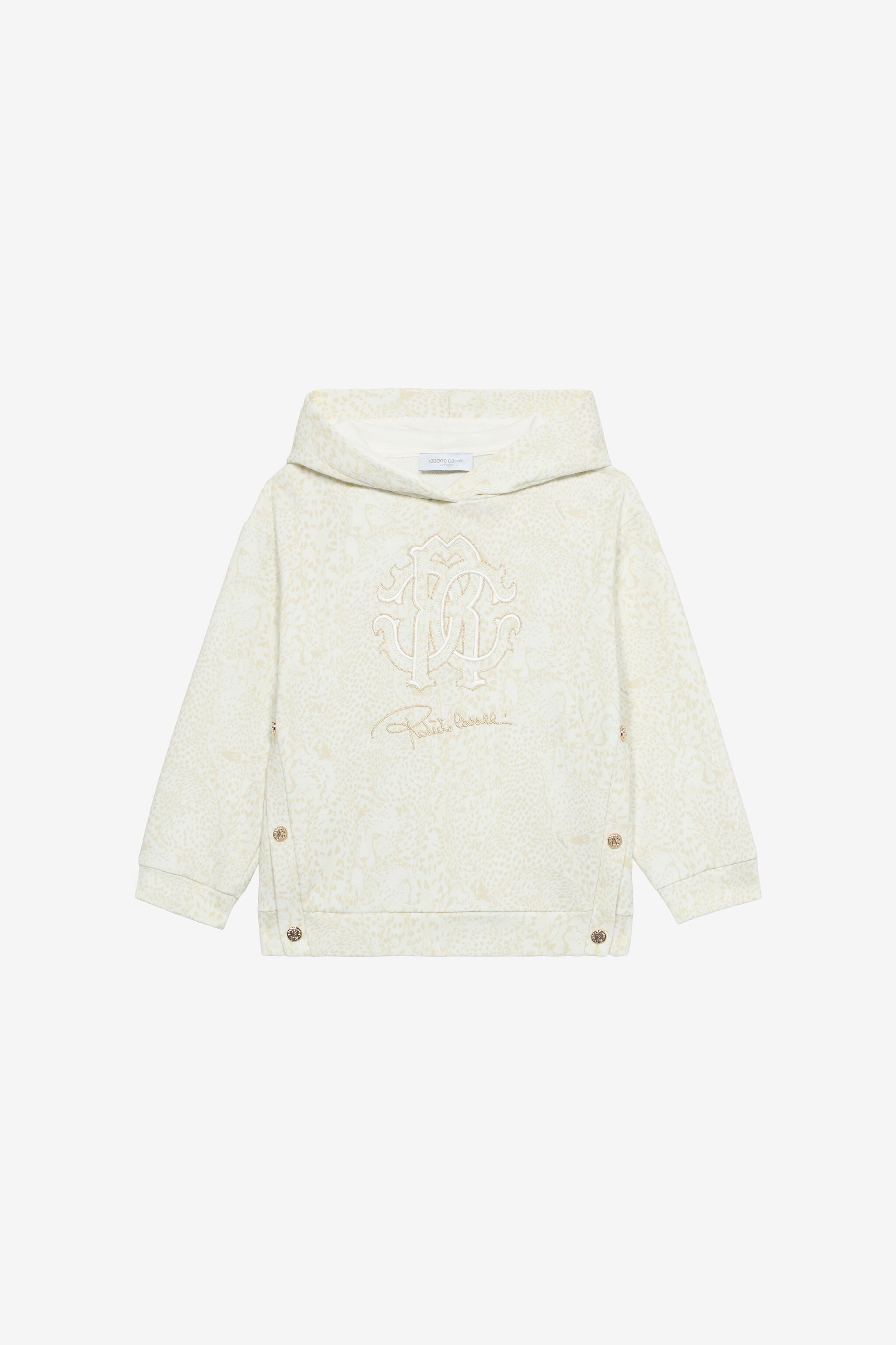 Sweat-Shirt À Capuche Et Imprimé Guépards