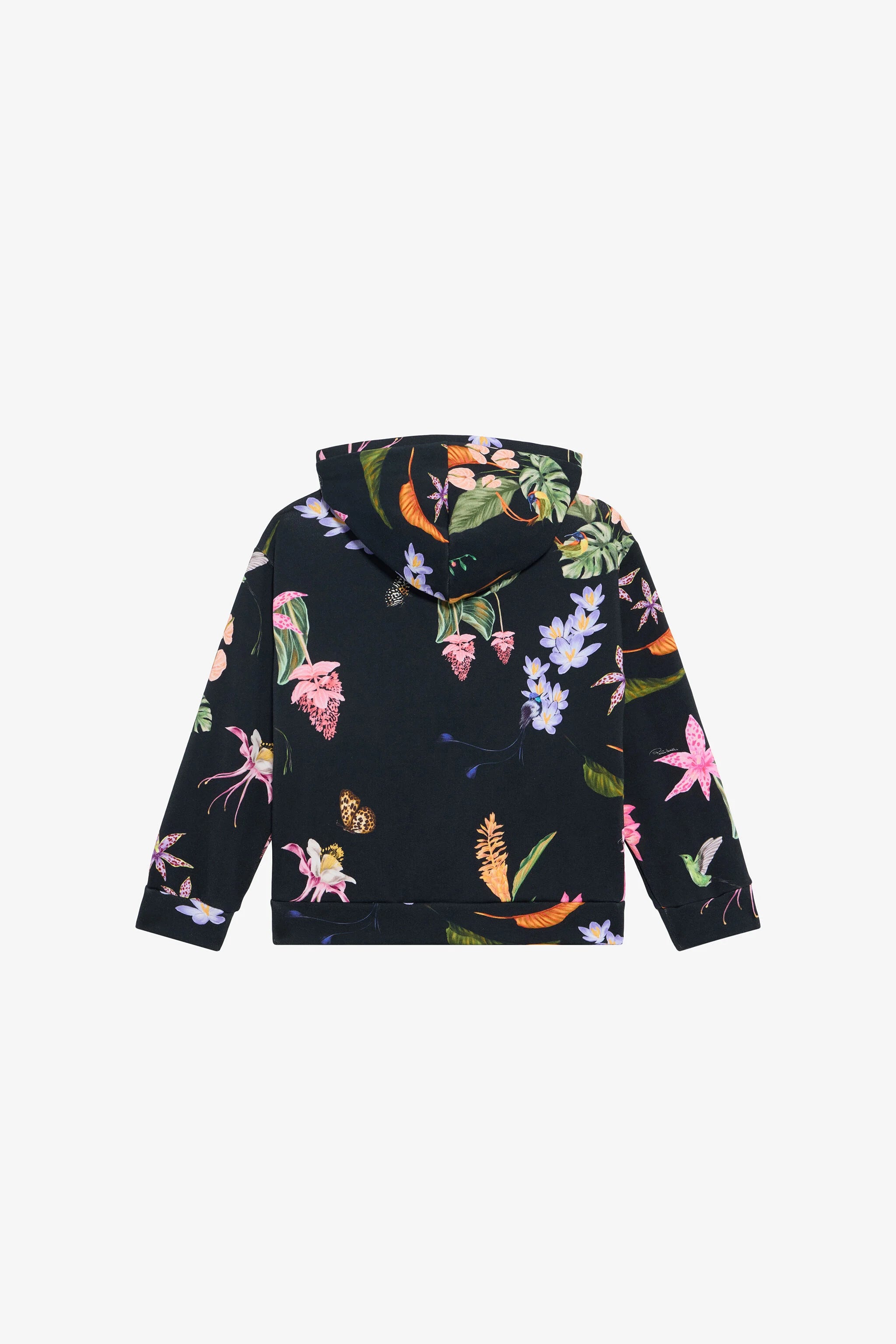 Sweat à capuche fleuri