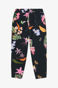 Pantalon fleuri en coton