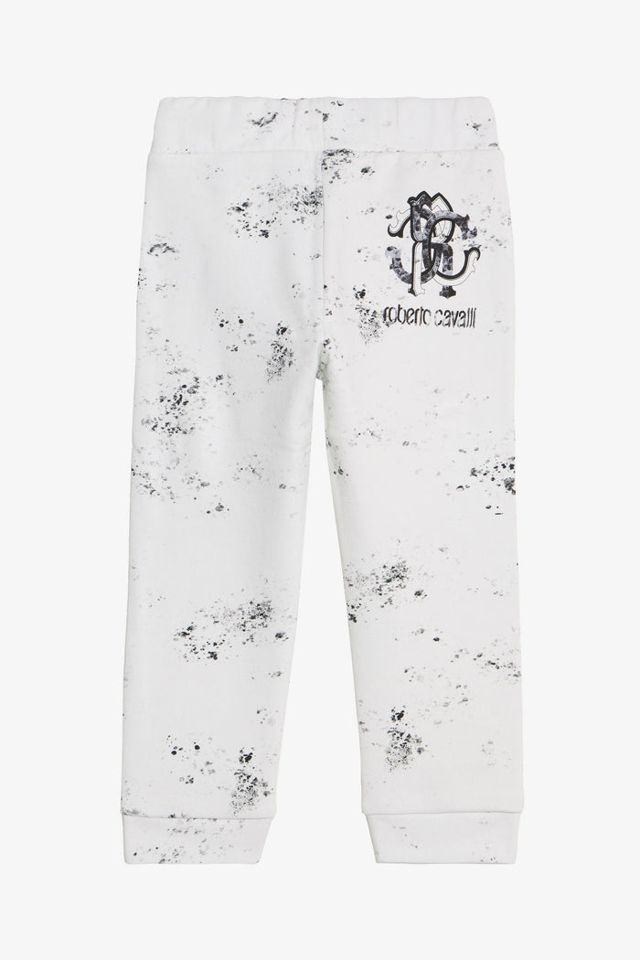 Pantalon à Imprimé Éclaboussures avec Monogram RC