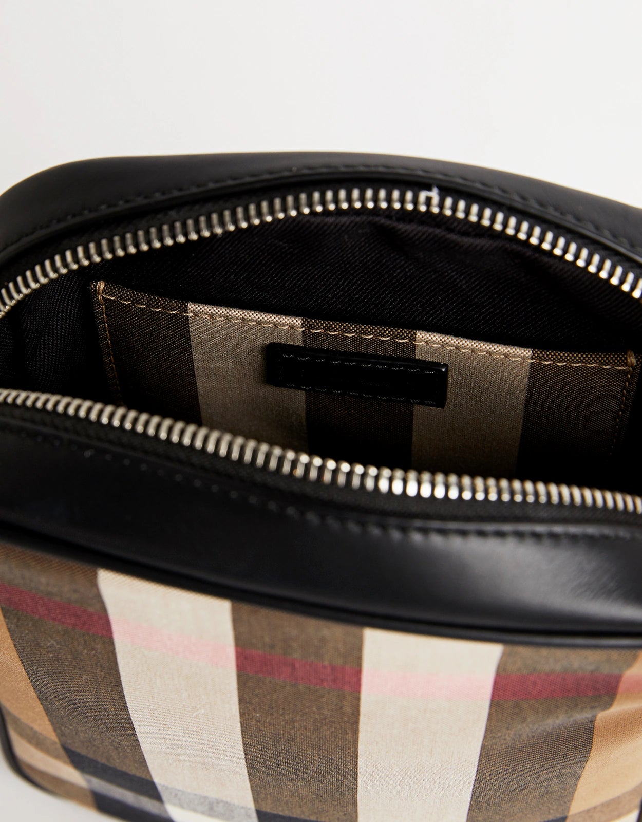 Sac bandoulière Paddy à carreaux IP marron taupe